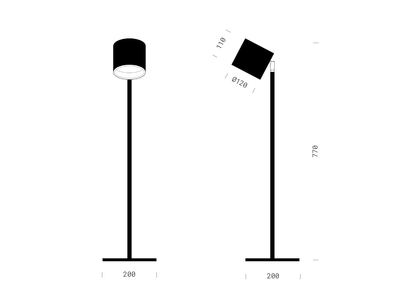 Регулируемая светодиодная настольная лампа Renzo Serafini простой ARCH-00099642 - Вид №4