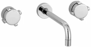 RUBINETTERIE STELLA Смеситель для умывальника настенный на 3 отверстия Aster At01001cr00