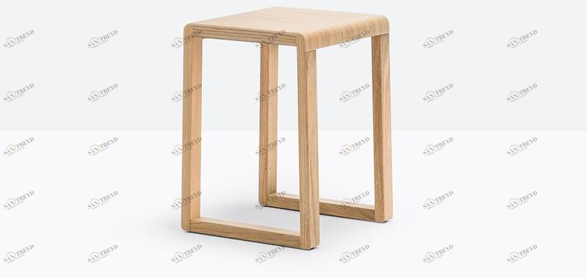 Pedrali Табурет из дуба с подставкой для ног Brera 383