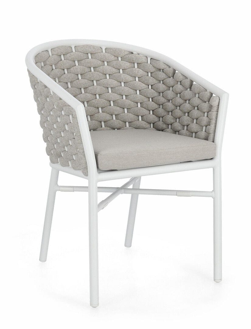 Веревочный штабелируемый садовый стул с подлокотниками BIZZOTTO MARGALIDA ARCH-00005680 - Вид №6