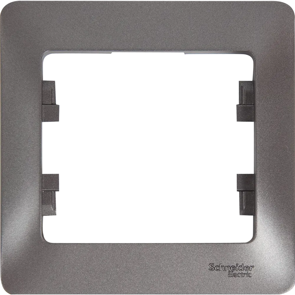 Рамка Schneider Electric Glossa для розеток и выключателей - графит 84693668 STLM-0053763