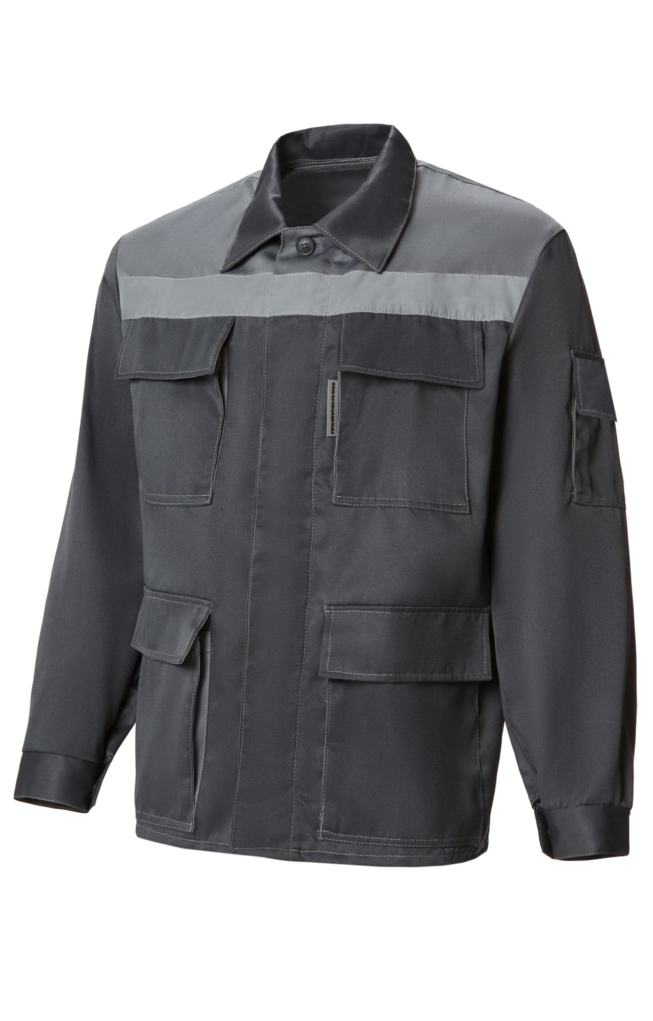 63825 Костюм "Коммунальщик" с СОП темно-серый светло-серый  Летняя спецодежда  размер 44-46/170-176  - Вид №1