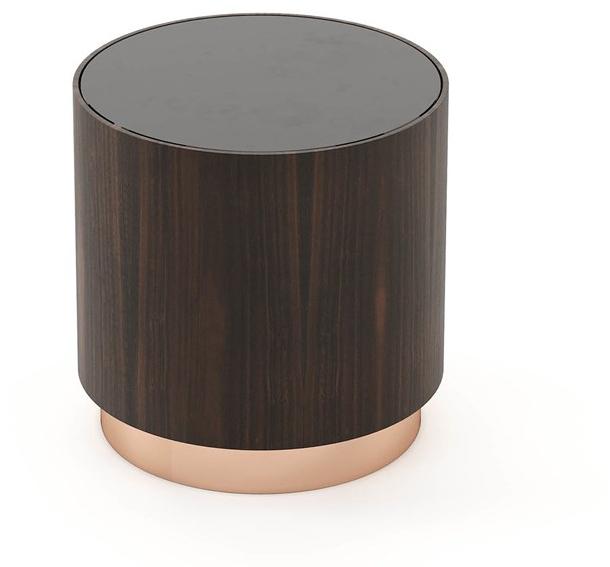 Laskasas Круглый деревянный журнальный столик Gold sun-id-1383755 - Вид №1