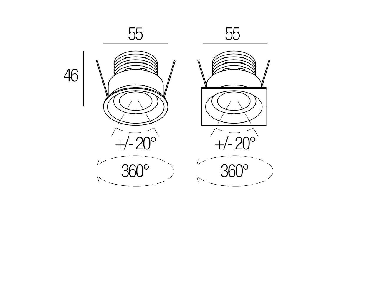 Регулируемый светодиодный прожектор Flexalighting PLEXUS 6 ARCH-00018311 - Вид №1