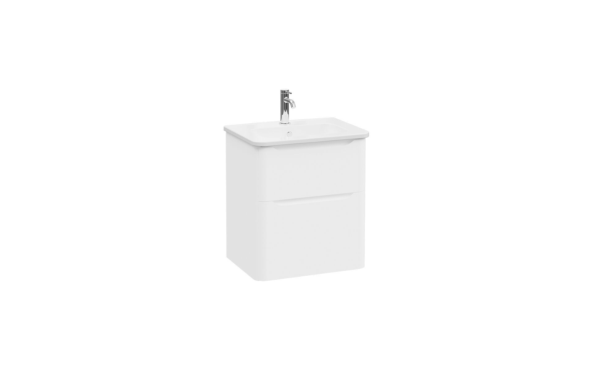 Подвесной шкаф для умывальника со встроенной раковиной VitrA Bathrooms Integra Round ARCH-00133244 - Вид №2