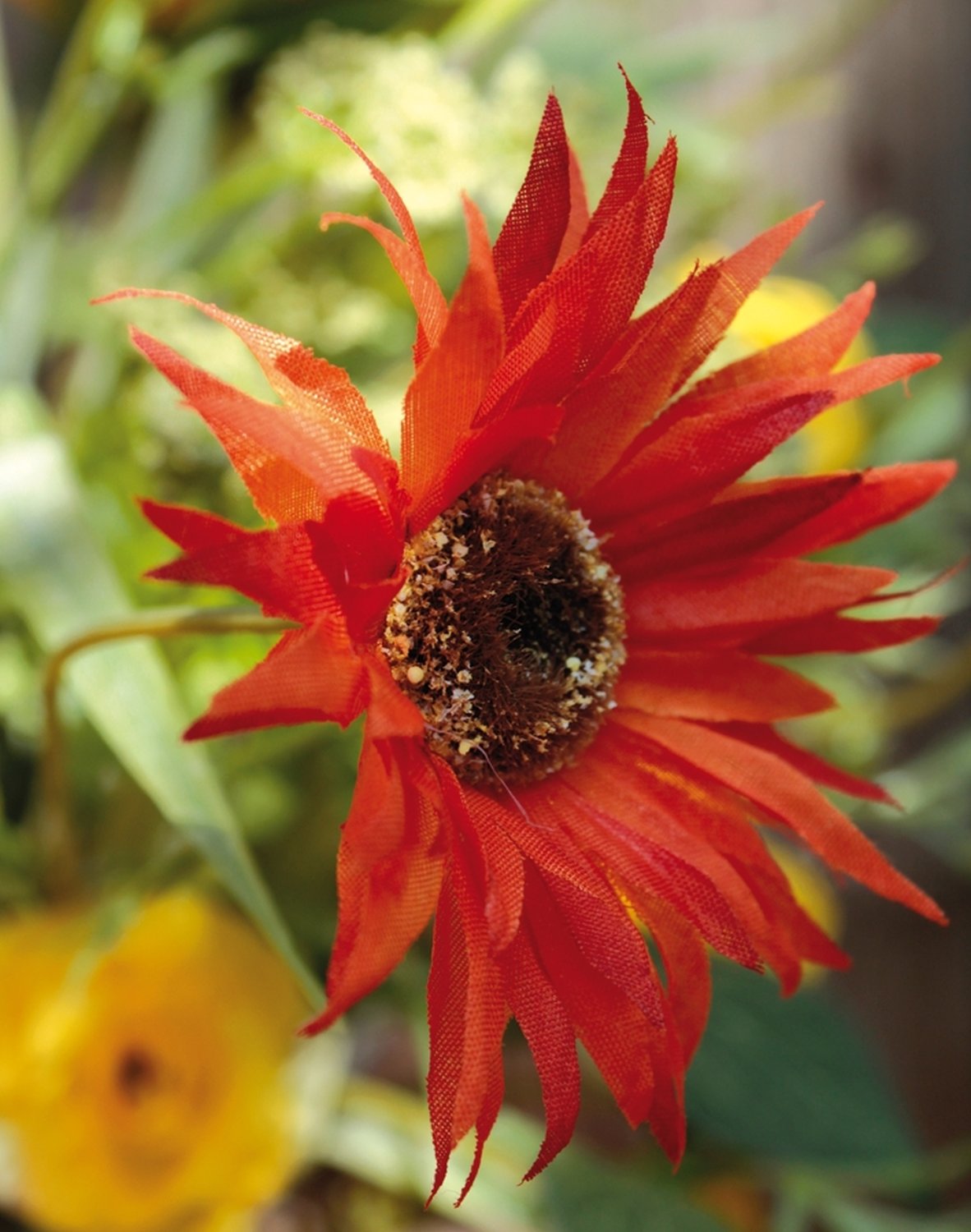 3680 334 a3 Искусственный букет 'роза / гербера / ранункулюс', 45 см, оранжевый H-andreas 