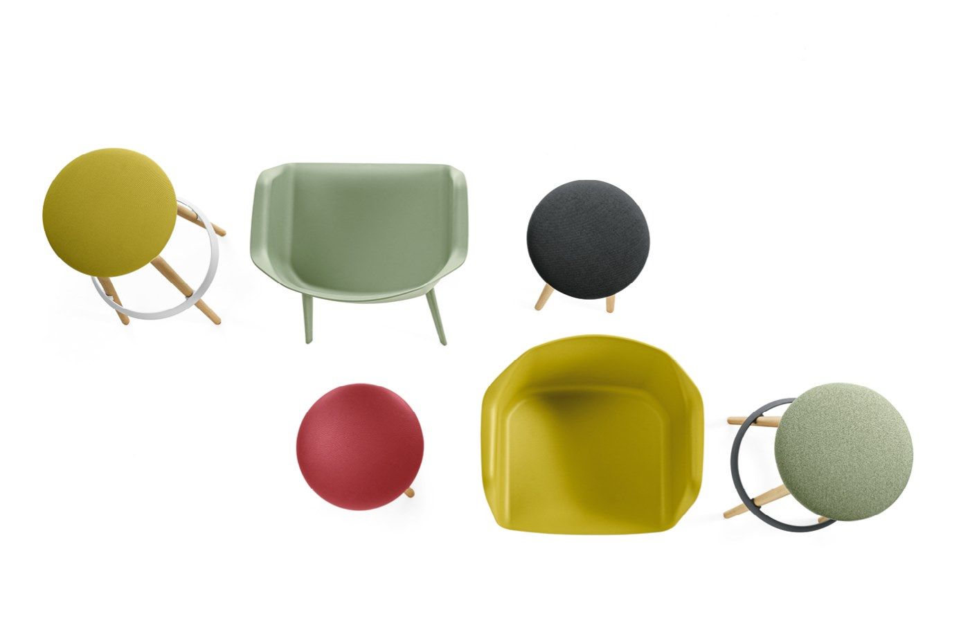 Низкий стул из бука с мягким сиденьем Sesta Boy ARCH-00033643 - Вид №5