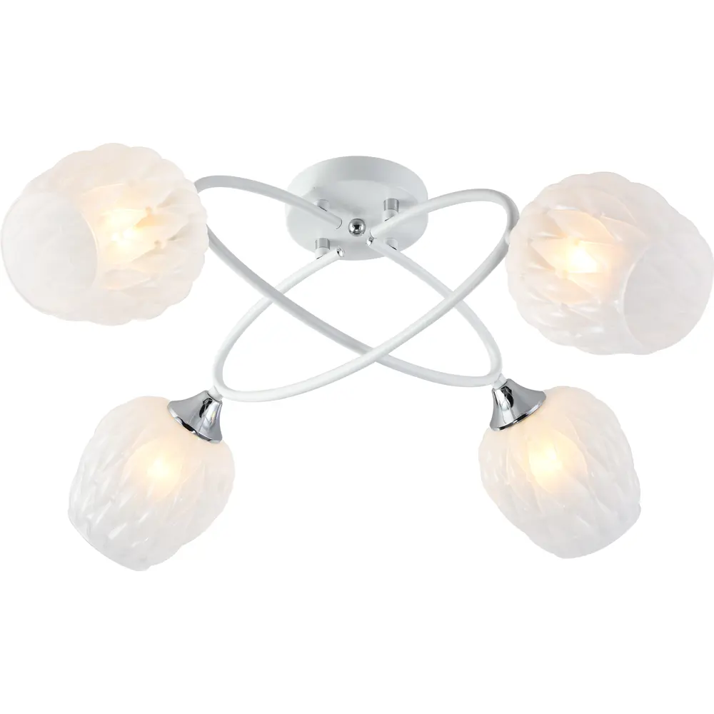 Люстра потолочная Rivoli Hettie модерн 4 лампы, цвет белый STLM-2073701