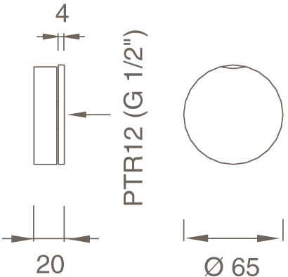 Ceadesign Настенный гидропрогрессивный смеситель Giotto Gio 38 - Вид №1