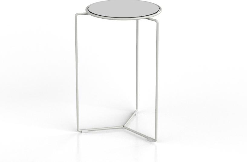 VAGHI Высокий круглый стол из ламината и металлической основы Filo Tm3 - Вид №1