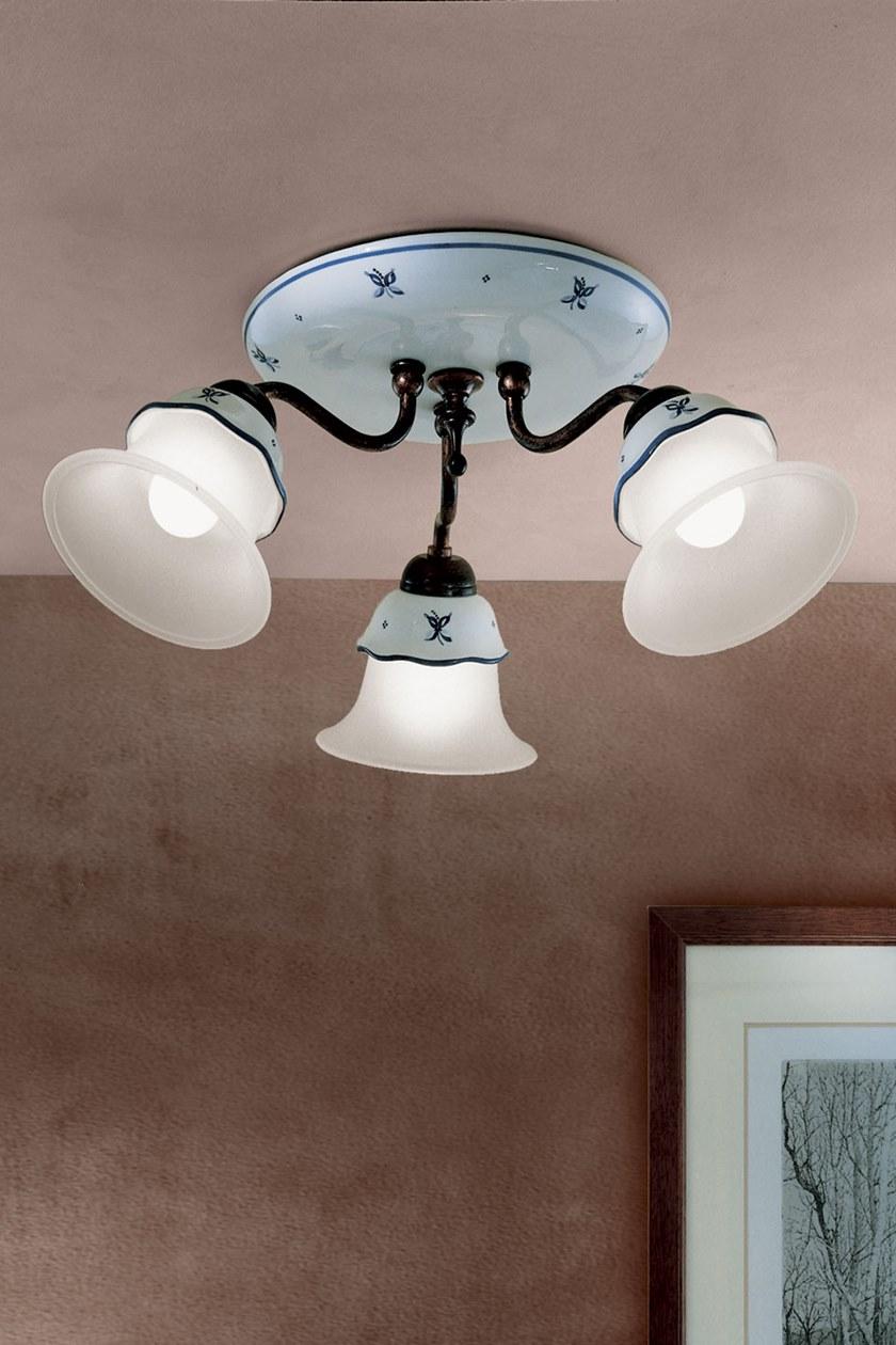 FERROLUCE Керамический потолочный светильник с фиксированным кронштейном Ferrara C310 - Вид №1