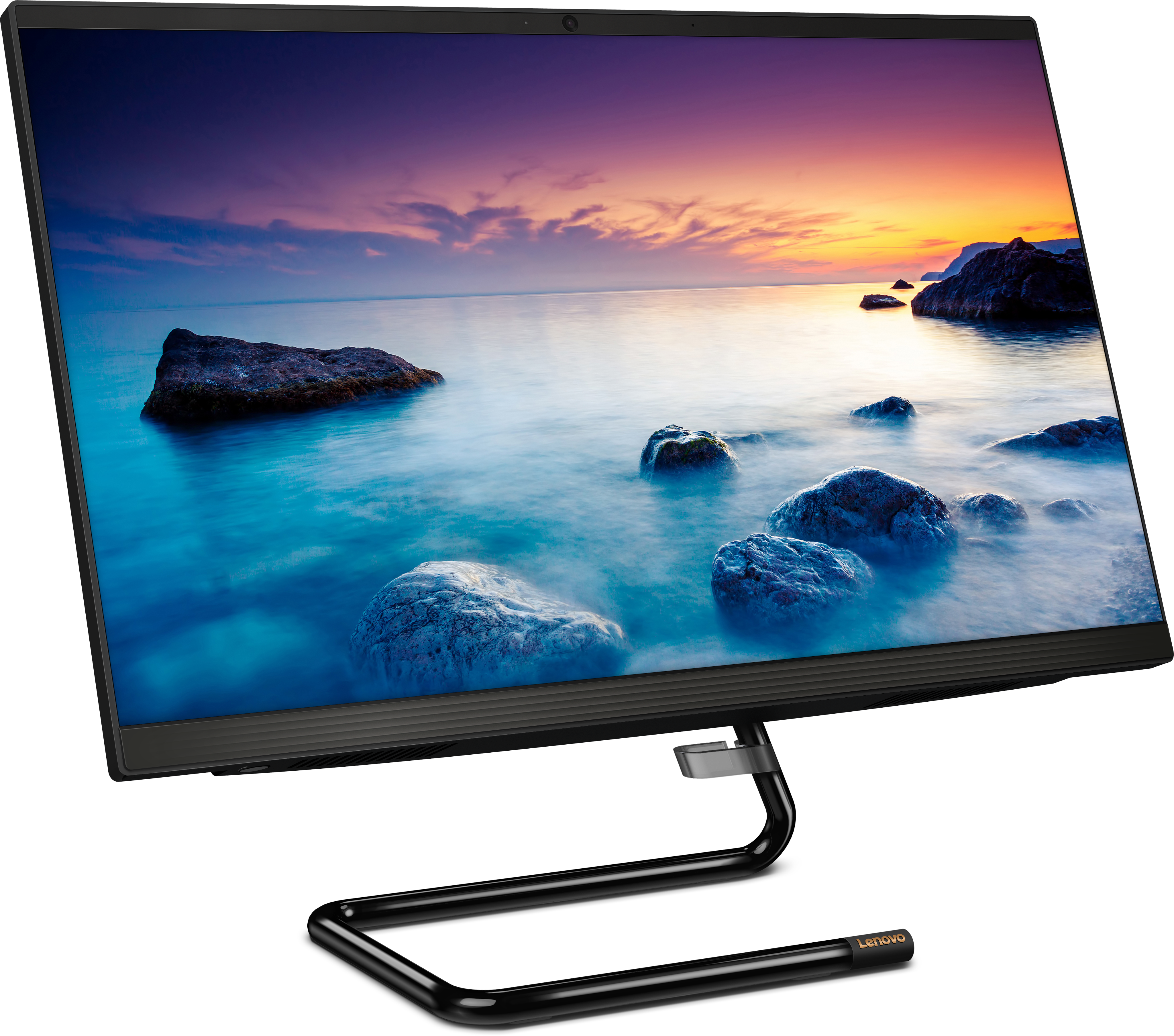 F0E7003RRK ideacentre aio a340-24igm 23.8"(1920x1080 ips)/intel celeron j4025(2ghz)/4096mb/512ssdgb/dvdrw/int:intel uhd graphics 600/bt/wifi/war 1y/5.87kg/black/dos + клавиатура, мышь usb Lenovo Santreyd  - Вид №5