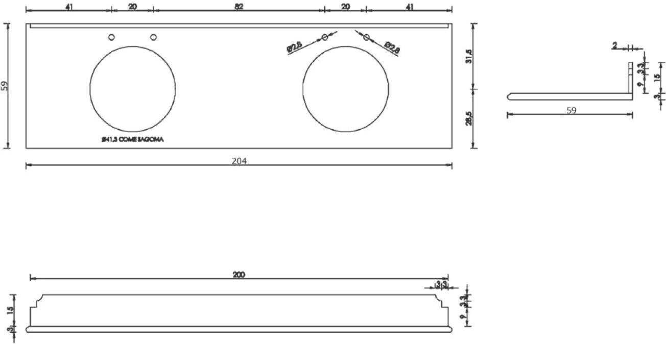 Gentry Home Двойная деревянная тумба под умывальник Nottingham sun-id-1356847 - Вид №5