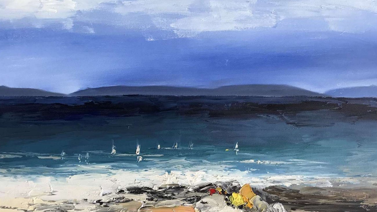 Картина на холсте 120х90 см "Даль" EVENHOME КАРТИНЫ МАСЛОМ 129952 Голубой;синий;разноцветный  - Вид №1