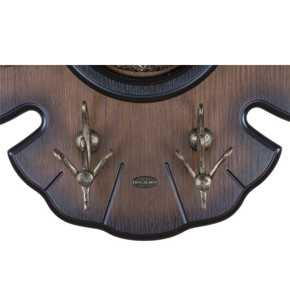 11507 Вешалка настенная Bubo Орех Бронза BOGACHO 4627138184769 - Вид №1