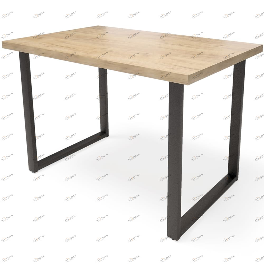 Обеденный стол прямоугольный золотой дуб 120 см "Лофт" Н light Z MILLWOOD RAW 134427 Бежевый 