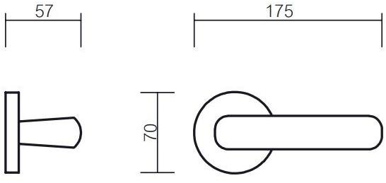 Pasini Ручка из латуни на розетке  8421  - Вид №2