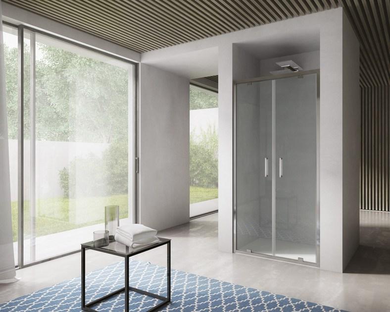 DISENIA Душевая кабина стеклянная ниша с распашной дверцей Free sun-id-1427985 - Вид №1