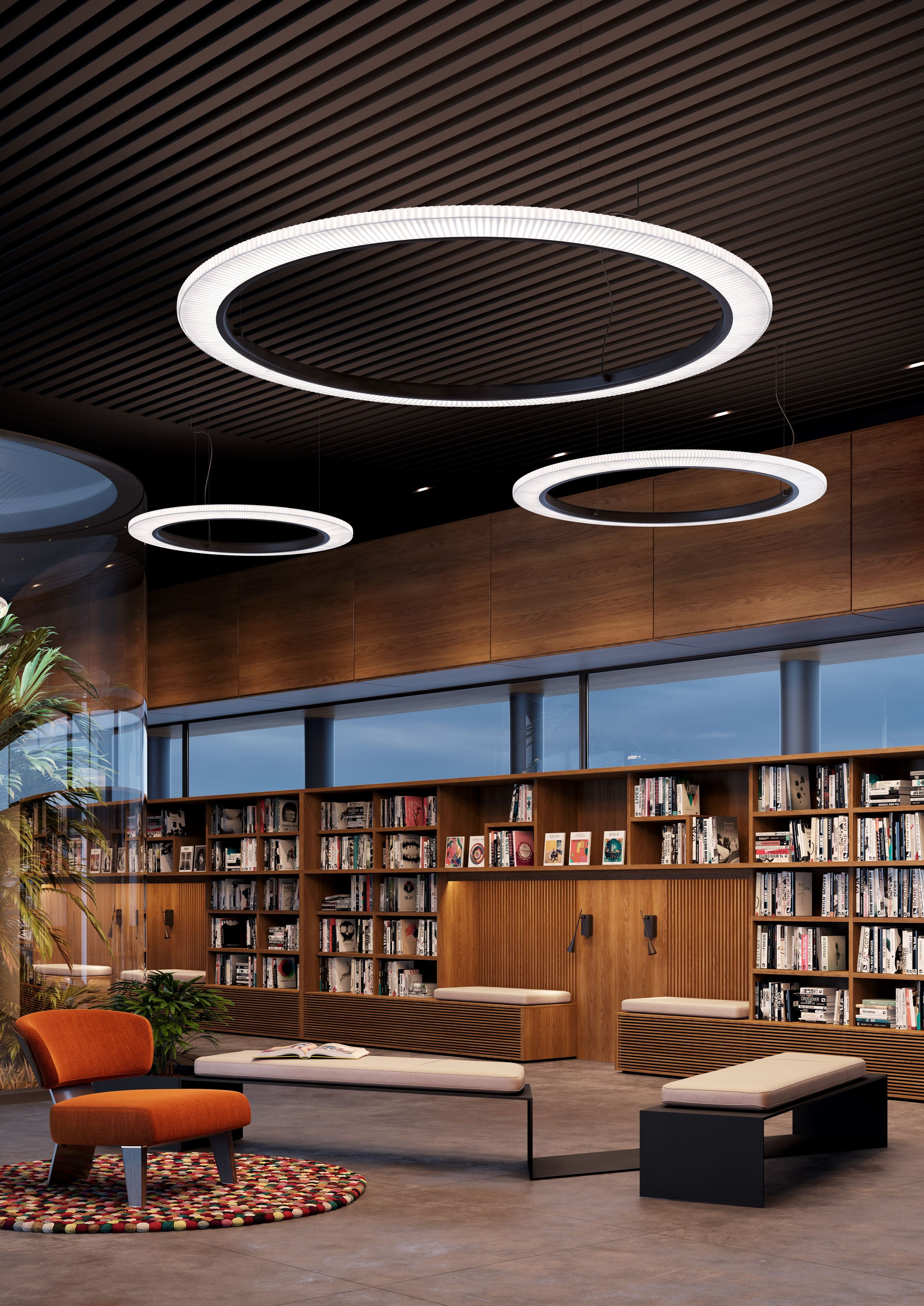 Алюминиевый светодиодный подвесной светильник Bover ARCH-00069228 - Вид №1