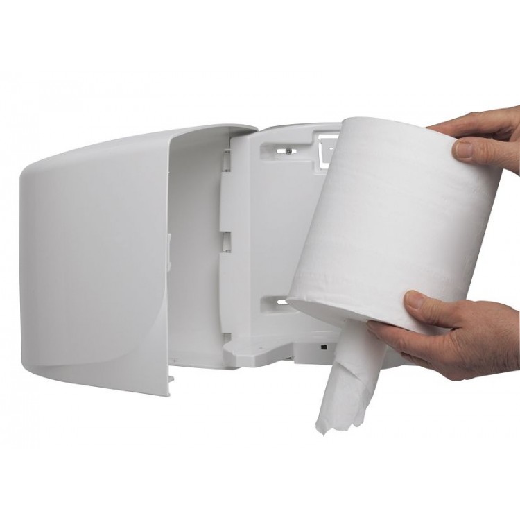 7017 Kimberly Clark Диспенсер настенный для протирочных салфеток в рулонах белый Kimberly Clark Professional Aquarius 7017 белый  - Вид №1