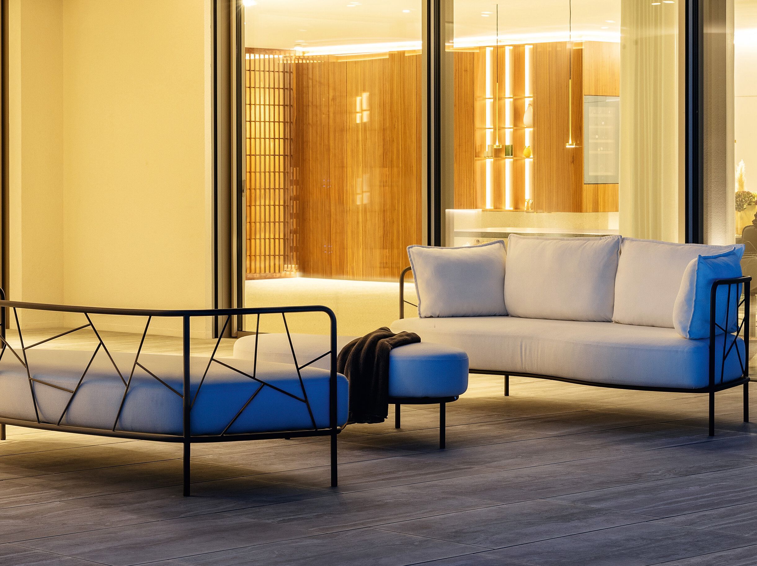 Садовый диван из нержавеющей стали FISCHER MÖBEL Aura ARCH-00037909 - Вид №2