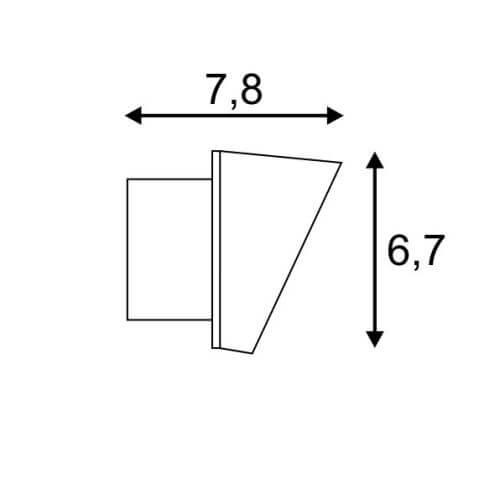 Настенный светодиодный светильник хром SLV Wave Wall 25 147826 SLV WAVE ALUMINIUM 00-3890775 Хром  - Вид №1