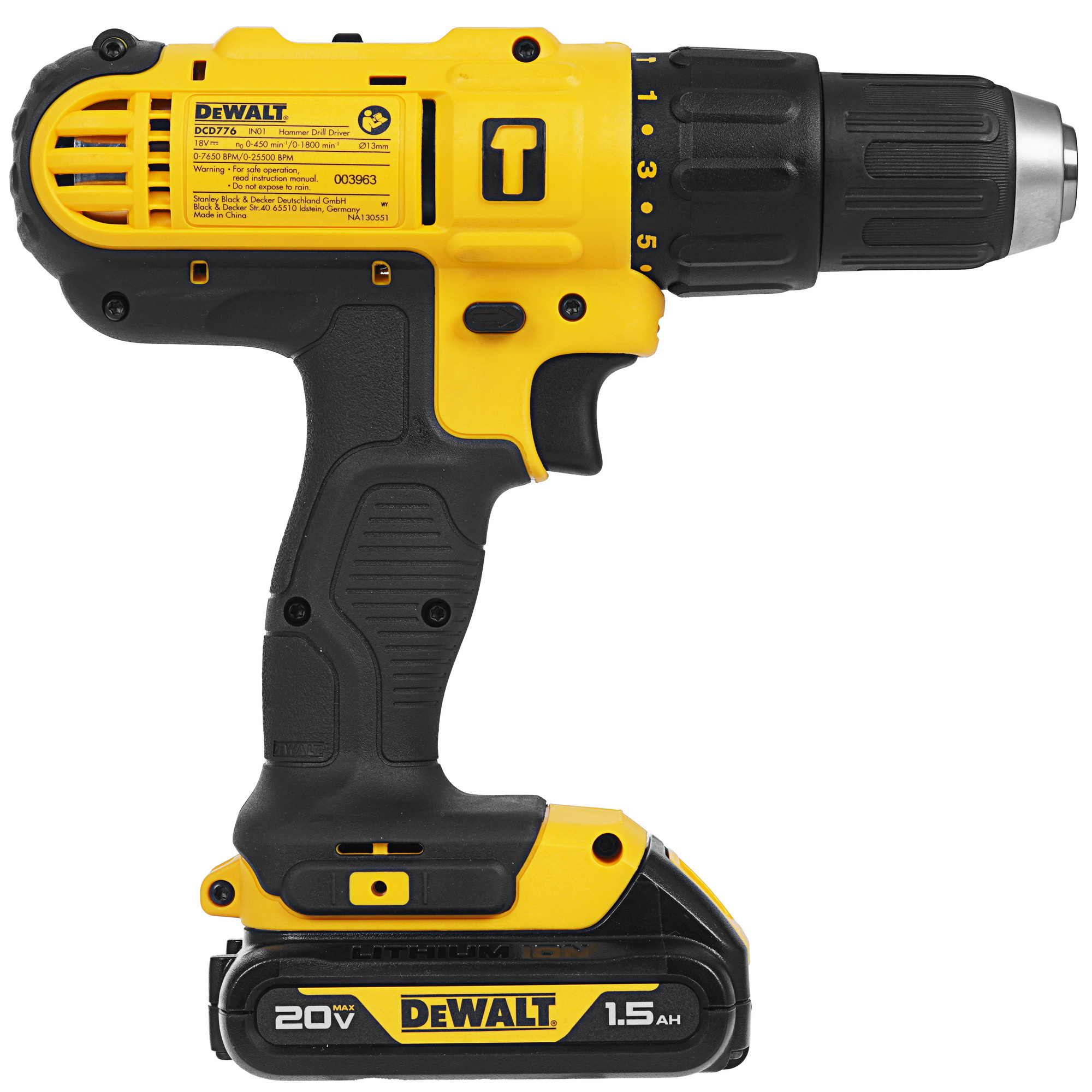 Дрель-шуруповерт DeWalt DCD776S2 XR FLEXVOLТ 18/54V 5496828 STDN-0073929 - Вид №2
