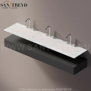 AELLN0CC32022YP Подвесная раковина настенная прямоугольная Agape Ell белая