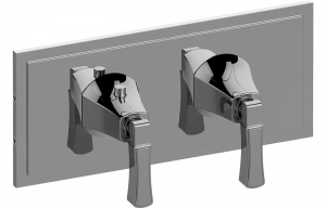 E-8149H-LM47E0-T Планка M-Series с 2 ручками - Внешняя часть GRAFF Finezza