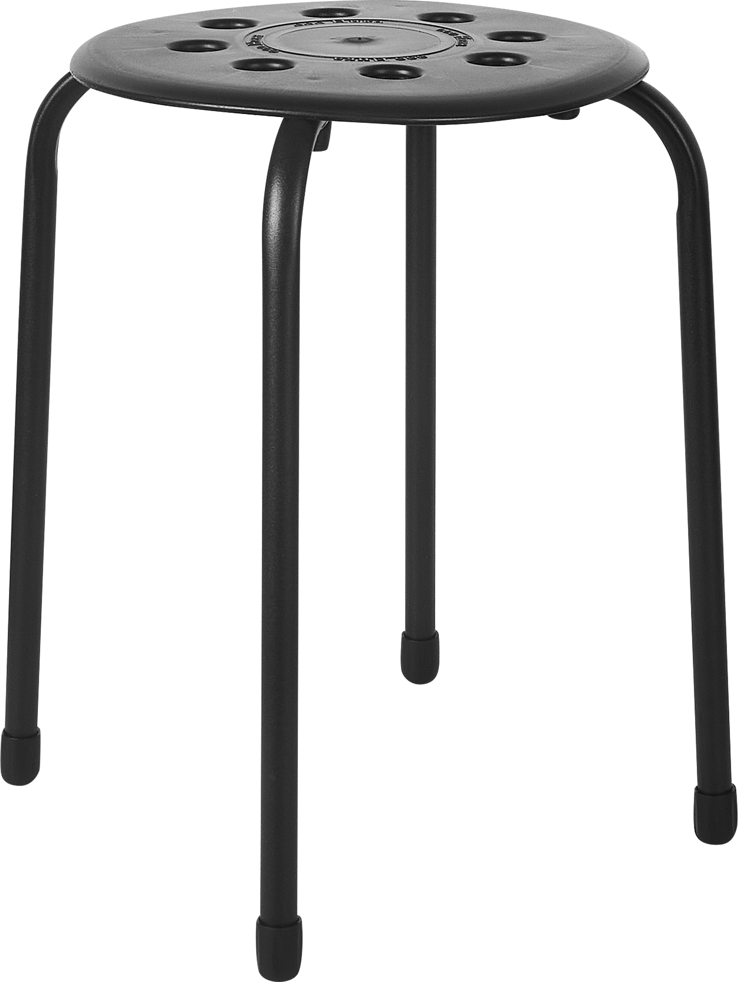 86587045 Табурет ТП01 33x33x46 см пластик цвет чёрный STLM-0070518 Santreyd  - Вид №1