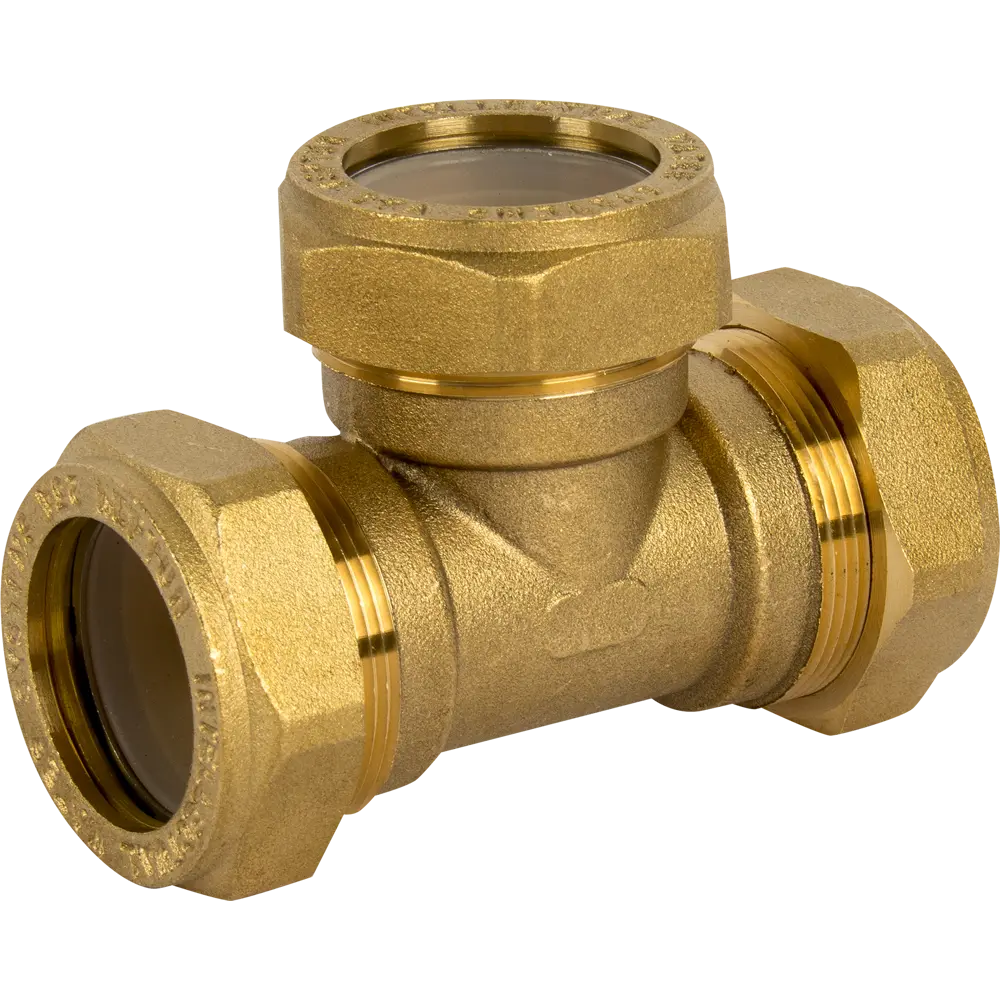 Тройник обжимной Neptun IWS 25х25х25 мм, латунь STLM-2056276