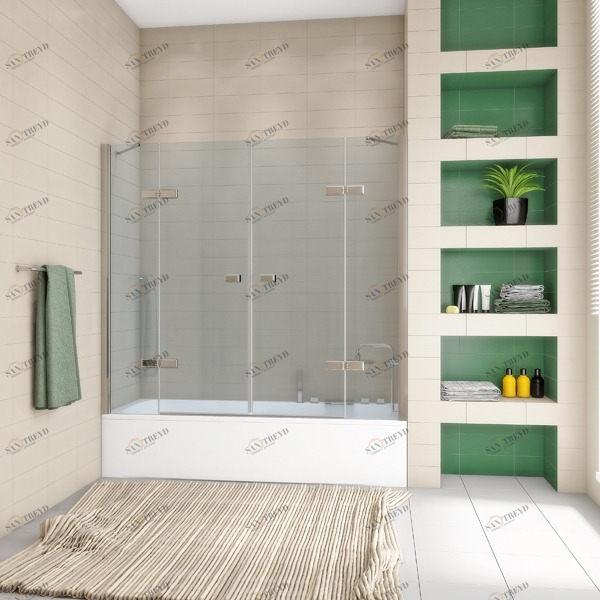 200X160GV864P Душевое ограждения на борт вынны GUTEWETTER Германия Trend