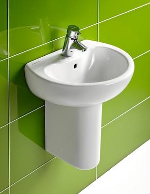 S269001 21 Splash Умывальник 50X40 см, без крепежа (рекомендуемый крепеж E015767) Ideal Standard CONTOUR - Вид №3