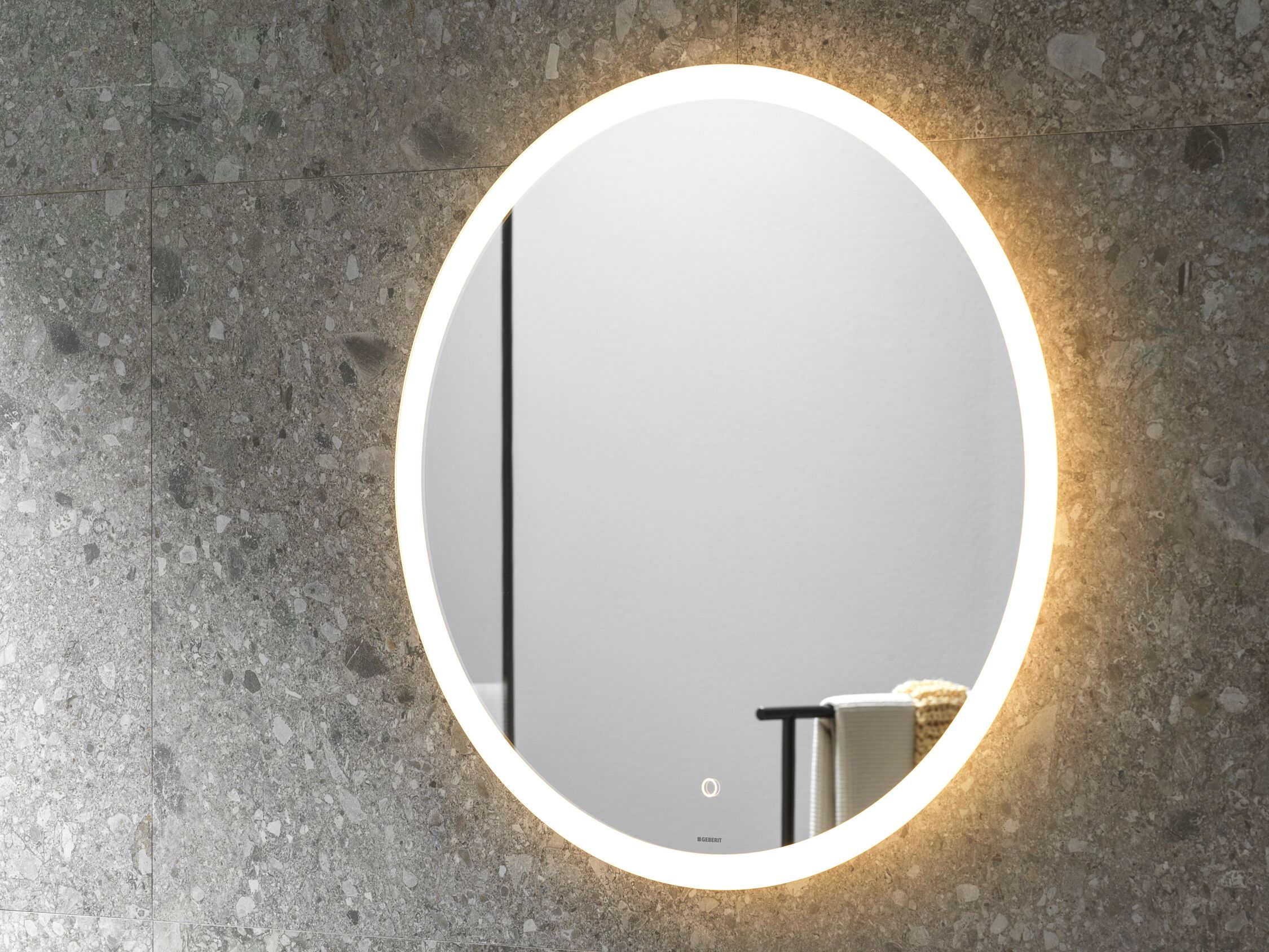 Круглое зеркало со встроенным освещением для ванной комнаты Geberit Option ARCH-00152581