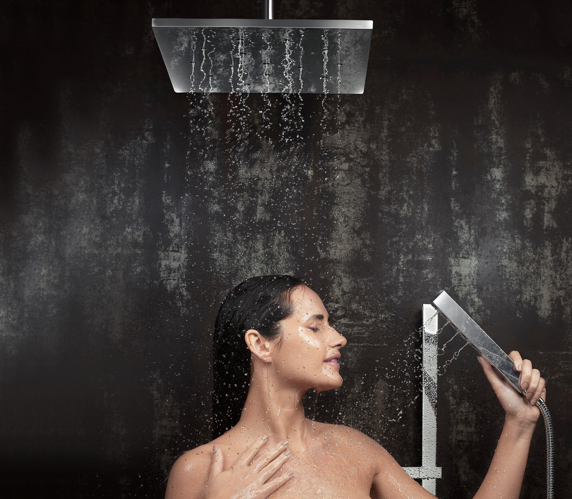 51567-PN H2Okinetic® Ручной душ с раздвижной штангой с одинарной настройкой Delta Faucet Universal Showering Полированный никель  - Вид №18