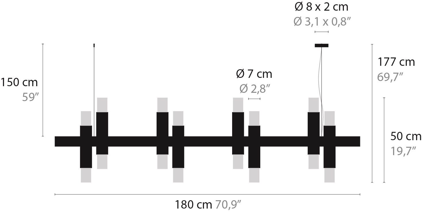 Металлический подвесной светильник ILFARI Embrace ARCH-00031231 - Вид №5