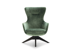 Тканевое вращающееся кресло