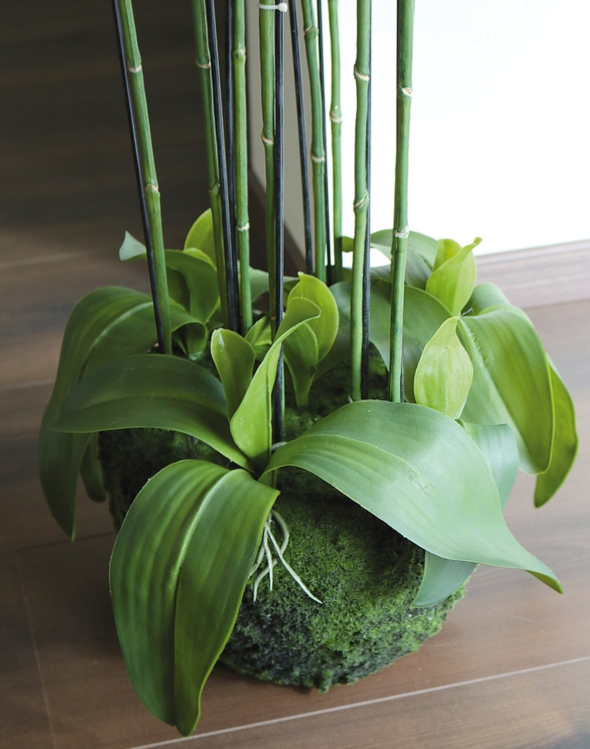 2860 777 a3 Пластиковая орхидея Phalaenopsis с 'почвой', 9-кратная, 120 см, real touch, белая H-andreas  - Вид №3