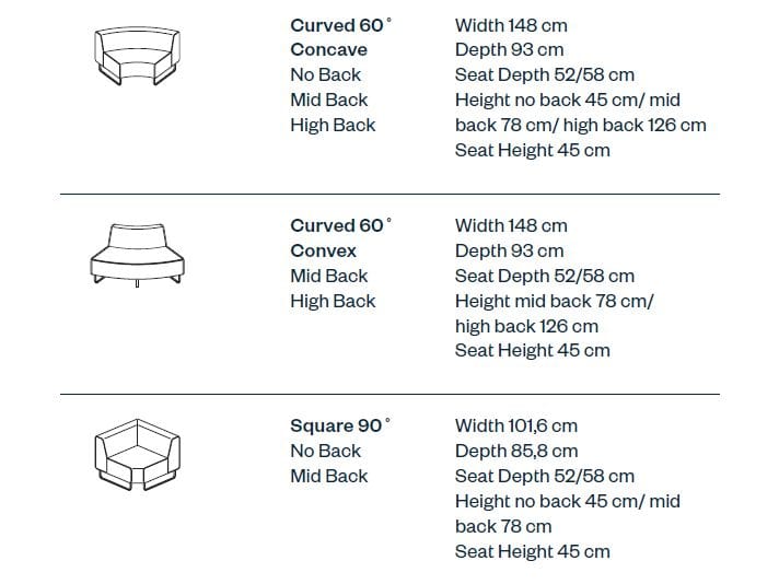 Модульный угловой диван из ткани Haworth Riverbend ARCH-00150944 - Вид №2