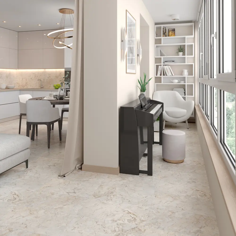 Глазурованный керамогранит LB Ceramics Эпоха 30x60.3 см 1.44 м² матовый цвет мрамор серый STLM-2043278 - Вид №5