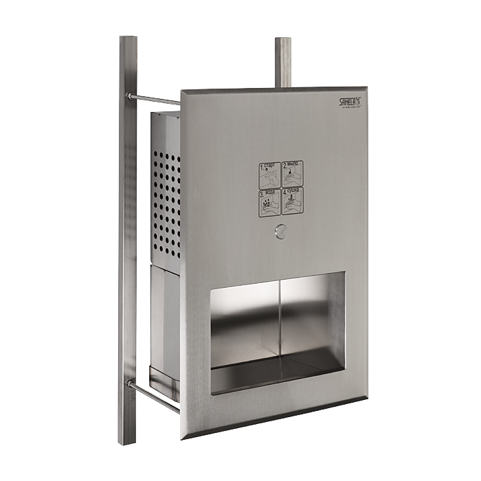 73701 Нержавеющий мультифункциональный умывальник с пьезо кнопкой, 230 В/ 50 Гц SANELA 