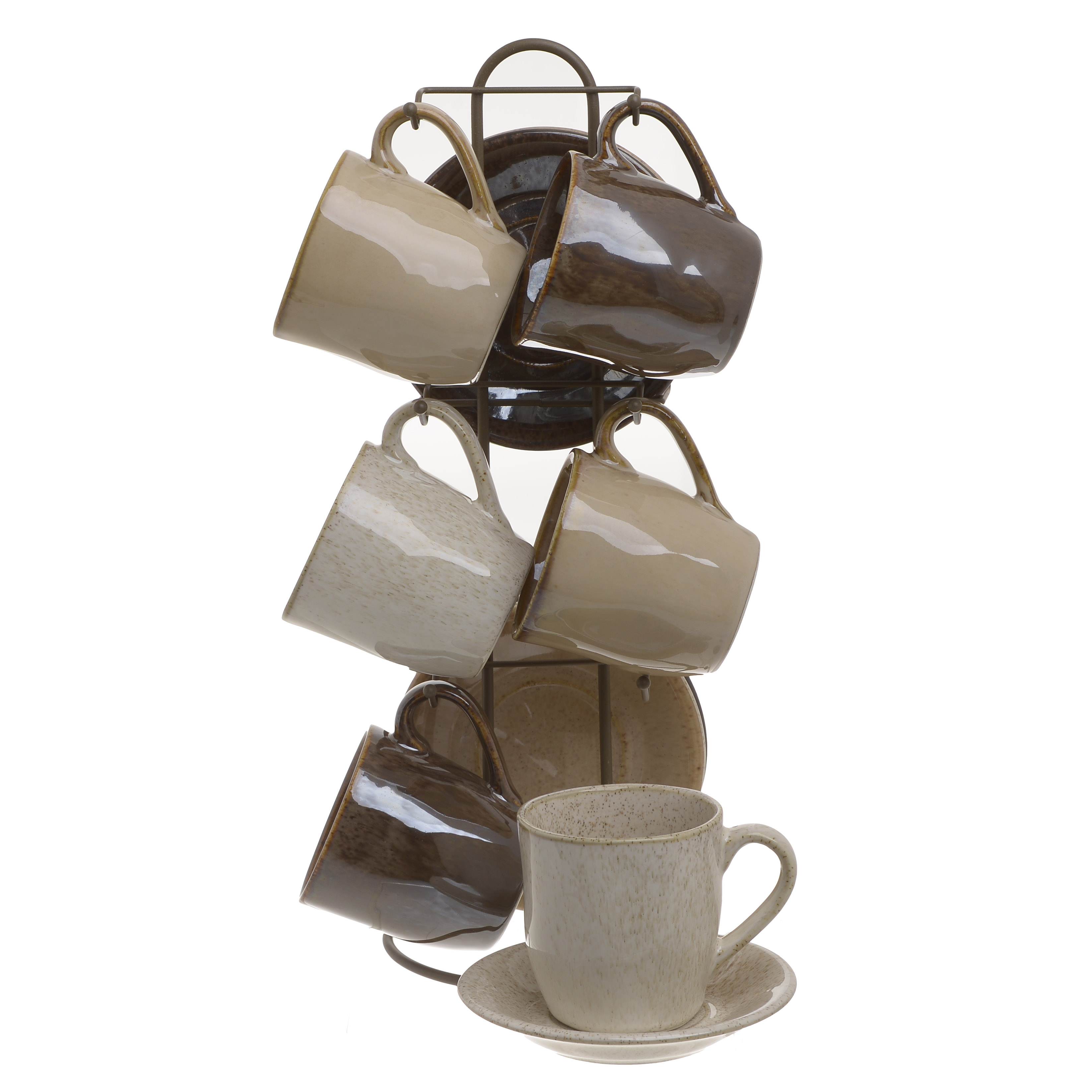 3860931.0163 ЧАЙНАЯ ПАРА, НАБОР 6ШТ НА ПОДСТАВКЕ TO4ROOMS  - Вид №1