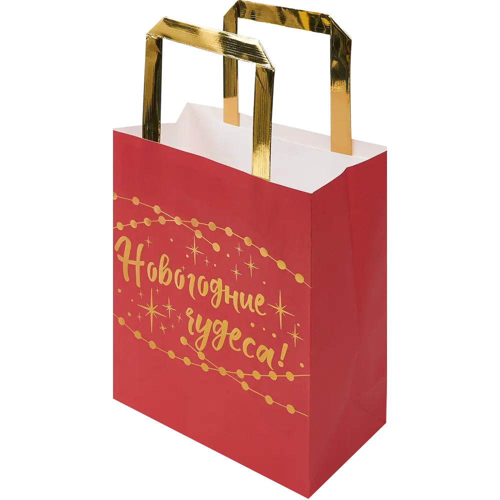 Пакет новогодний Феникс-Презент из крафт-бумаги 88388 17.8x22.9 см 85148892 STLM-2165398 Santreyd 