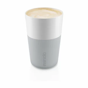 501046 Набор чашек для латте, 360 мл, серый, 2 шт. Eva Solo