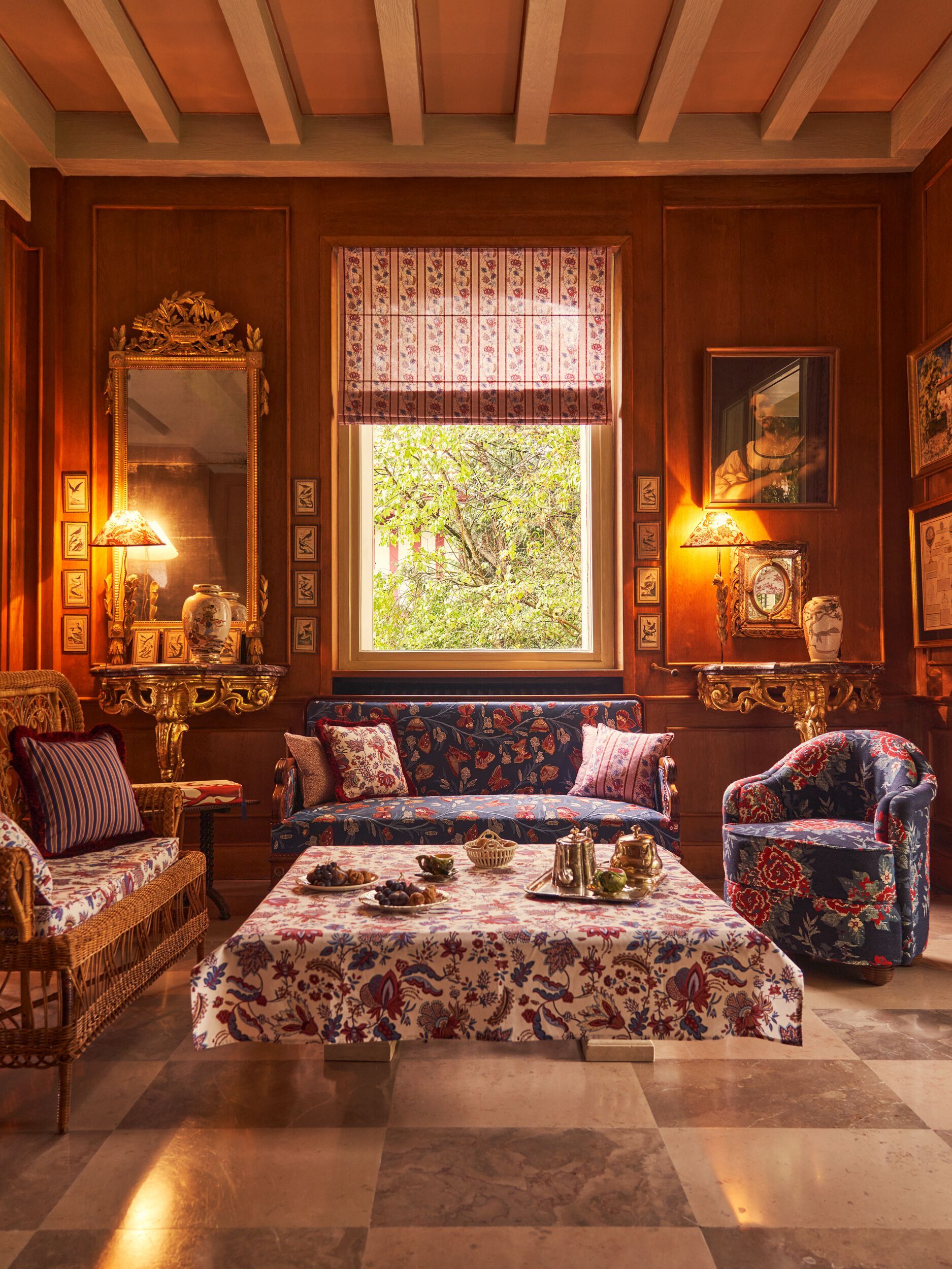 Льняная ткань для штор LELIEVRE Quenin-Belle Époque ARCH-00027639 - Вид №5