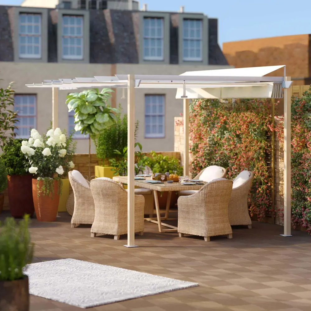 Стол садовый NATERIAL Medena с ротанговым плетением и стеклянной столешницей 82509552 STLM-0028915 - Вид №16