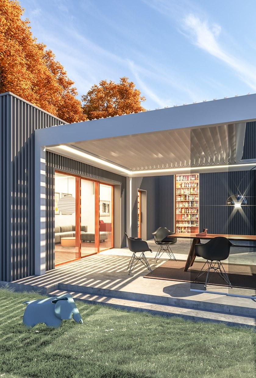 SUNROOM Пергола с регулируемыми жалюзи и сдвижной крышкой Outdoor /pergole bioclimatiche sun-id-1495704 - Вид №5