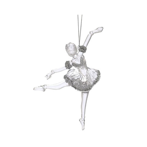 254639 Новогоднее украшение "Балерина" 12.5 х 2.5 х 14.5 см РЕМЕКО 