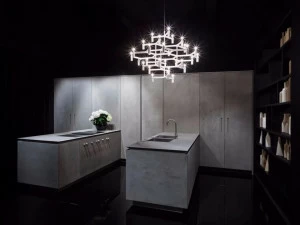 RIFRA Кухня с двойным островом из шиферного бетона Fly