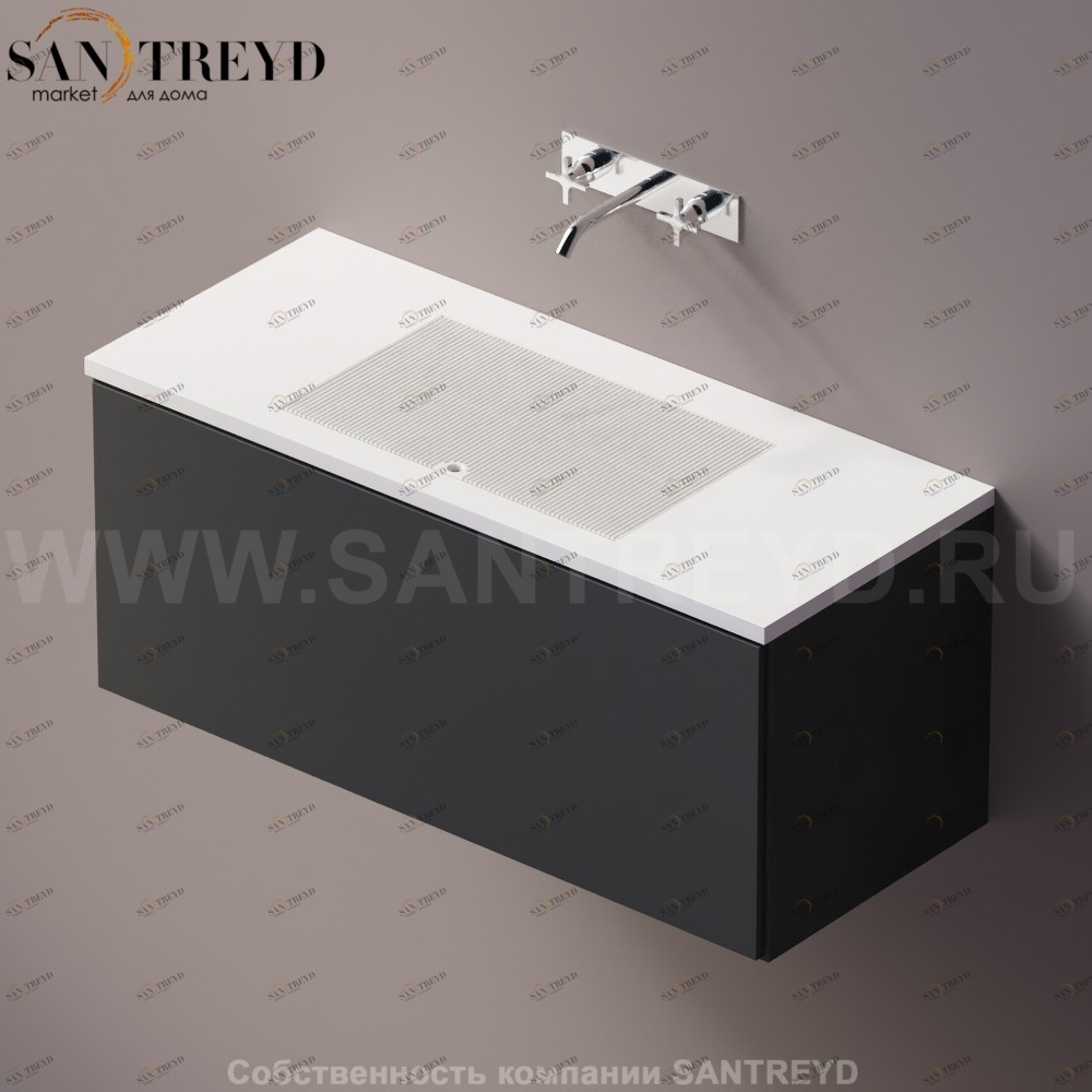 AELLM0CC11012ZZ Подвесная раковина настенная прямоугольная Agape Ell белая